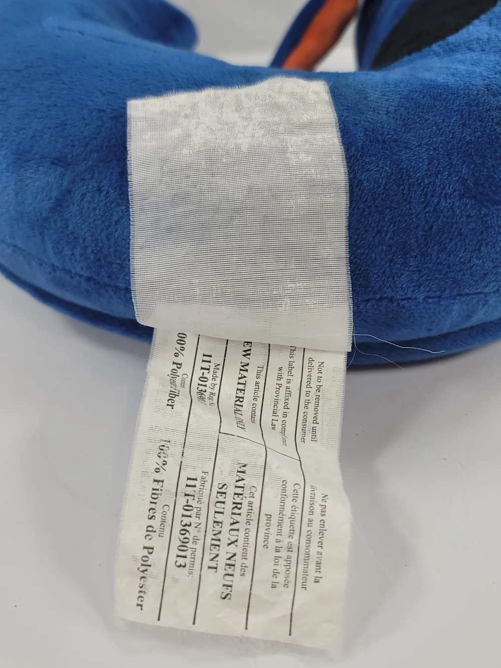 Abilitations Weighted Blue Dog Travel Neck Pillow